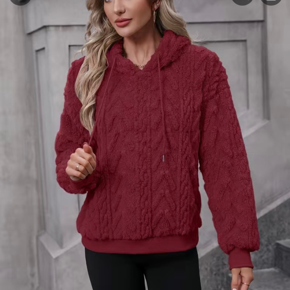 New Soft fuzzy and warm hoodie